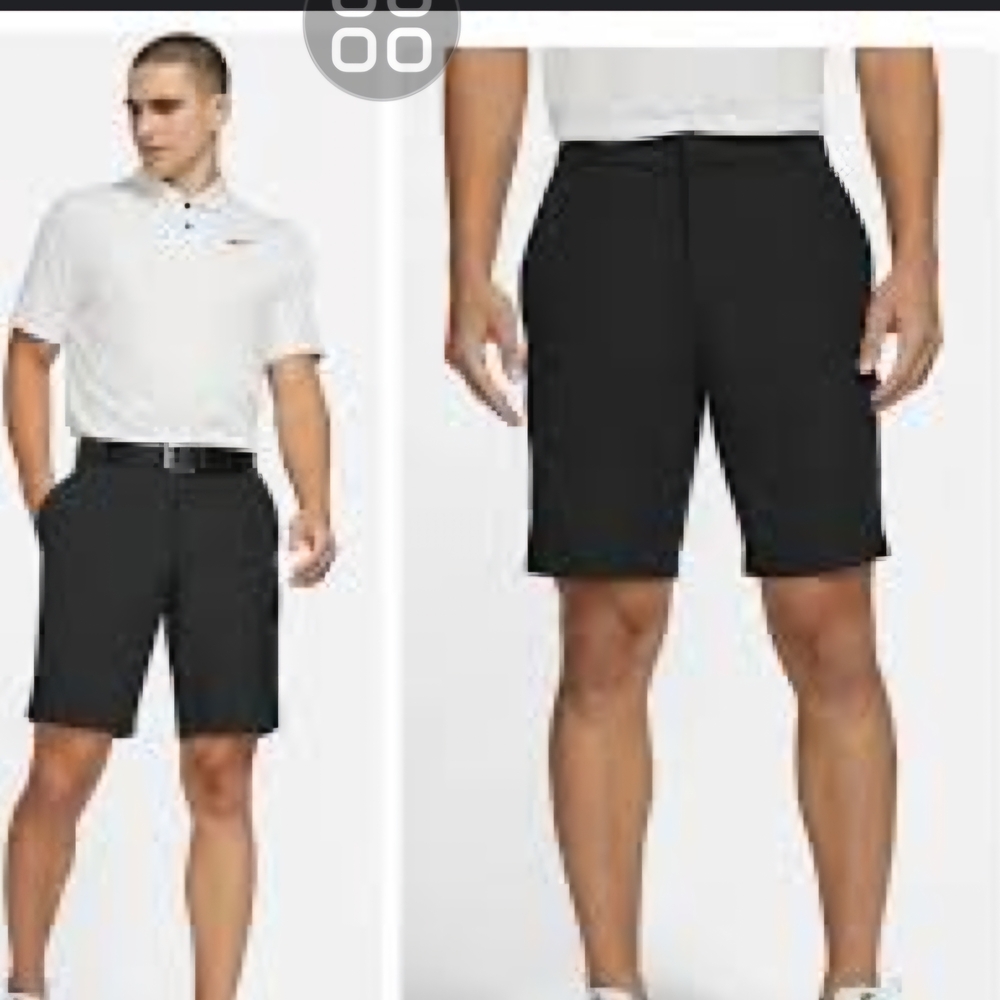 Nike Men's Classic Black Flat Front Shorts